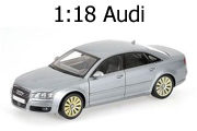 Kyosho Diecast Model Cars. 1:18 scale Audi